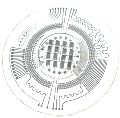 Flexible electronic device with patterned interconnects